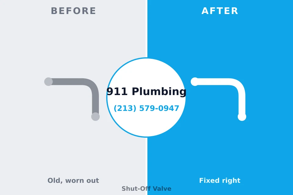 Before and after: plumbing repair Horseshoe Bay, TX